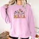 thumbnail image 4 of Penkiiy Mujeres de manga larga Mama Sudaderas de cuello redondo Suéter de cuello suelto blusa ligera Tops XS Pink, 4 of 7