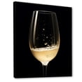 thumbnail image 2 of Designart "Crisp Crystal Champagne" Champagne Floater Framed Canvas Wall Art, 2 of 5