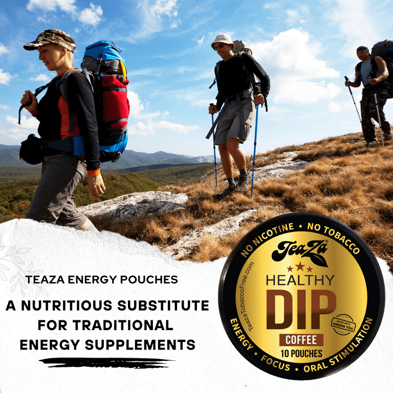 Teaza Herbal Dip Coffee Pouches -Nicotine Free, Tobacco Free