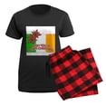 thumbnail image 5 of CafePress - FIN Irish Merry Christmas Women's Dark Pajamas - Women's Short Sleeve Print T-Shirt and Pants Dark Cotton Pajama Set, 5 of 7