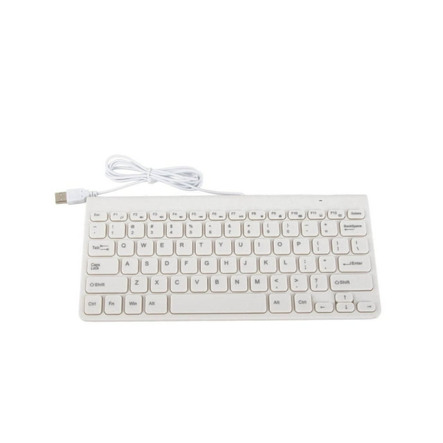 USB Wired Keyboard and Mouse Set Ultra Thin Compact Design 284x134x18mm Keyboard 113x59x20mm Mouse Plug and Play with 1. Durable Cable for PC Laptop Office Work