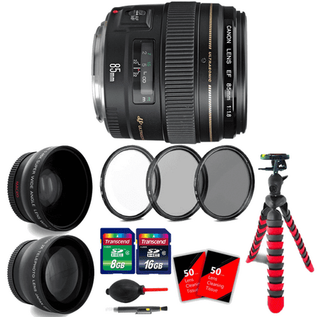 Canon EF 85mm f/1.8 USM Lens with Ultimate Accessories for Canon SLR