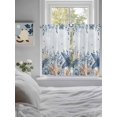 thumbnail image 3 of Blue Starfish Coastal Bathroom Window Curtain, Eucalyptus Summer Nautical Shell Light Filtering Coffee Kitchen Curtains, Bedroom Living Room Curtains 2 Panel 84"x45", 3 of 6