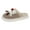 Khaki, variant on Christmas Womens Mens House Slippers Cute Deer Antlers Soft Plush Fuzzy Warm Indoor Bedroom Home Shoes