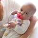 thumbnail image 3 of Chupete y soporte mordedor Dr. Brown's Baby Lovey venado suave peluche rosa 100% silicona 0+ meses, 3 of 3