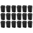 thumbnail image 1 of Sterilite 7.8 Gallon SwingTop Kitchen Wastebasket Trash Can, Black(18 Pack), 1 of 9