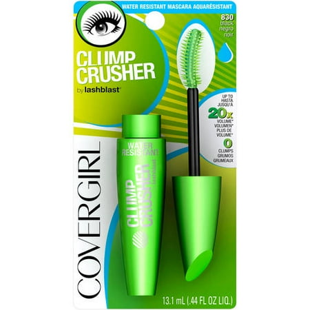 CoverGirl Clump Crusher by LashBlast Water Resistant Mascara Black 830, .44 oz