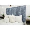 Barn Walls Blue Stonewash Headboard, Farmhouse Design, Solid Wood