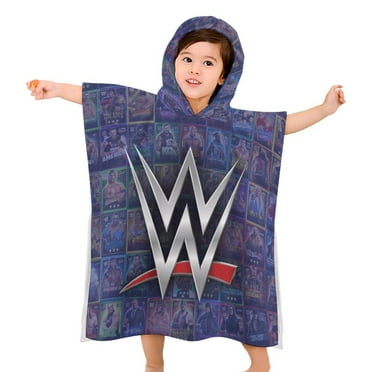 WWE WWE Kids Beach Towels with Hood Soft Quick Dry Absorbent Hooded Towels Bath Robe for Swim Pool Bath Poncho Towels