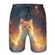 thumbnail image 3 of Fotbe Starry Sky Constellation Cat Trajes de Baño Estampados para Hombre, Shorts de Verano de Secado Rápido, Ropa de Playa, Bañadores-Large, 3 of 6