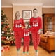thumbnail image 2 of Pijamas de Navidad a juego para adultos, ropa de dormir de muñeco de nieve, pijamas de algodón, conjunto de pantalones para hombres y mujeres, 2 of 6