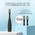 thumbnail image 4 of FOREO ISSA 3 Electric Toothbrush Bundle – 4-in-1 Silicone Cleaning, 2 Brush Heads, Rechargeable, Black, 4 of 7