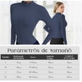 thumbnail image 4 of Playera Cierre Completo Mujer Larga Casual Talla L Modelo Azul, 4 of 4