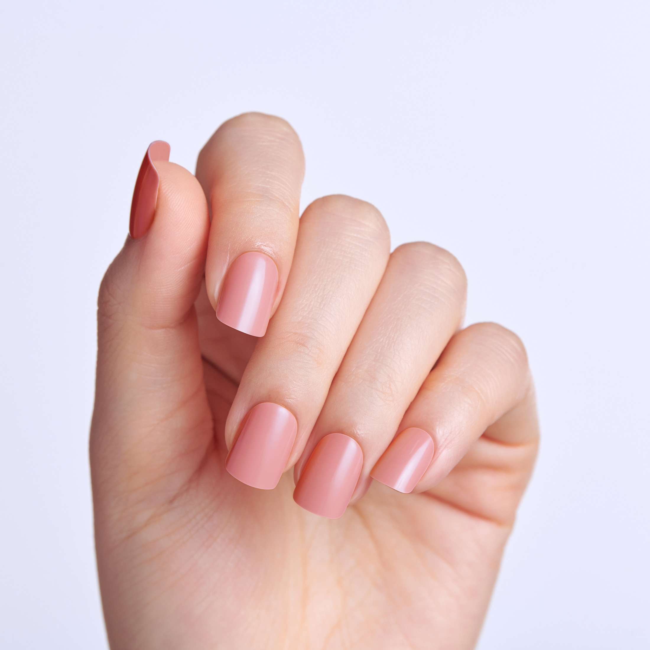 Impress Color Fall Short Squoval Press-On Nails, Pink photo 2
