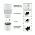thumbnail image 4 of 3-in-1 True HEPA Carbon Filter Replacement For Silentnight Air Purifier 42269, 2 Packs, 4 of 4