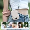 thumbnail image 1 of BotaniNest Portable Rechargeable Handheld & Desk Fan With LED Power Display 4 Speed USB Waist Fan Wearable Hands Personal Fan For Travel & Outdoor (Almond), 1 of 5