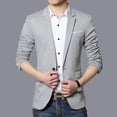 thumbnail image 3 of Traje casual de primavera y otoño para hombre Traje pequeño ajustado para hombre Chaqueta de traje casual para hombre, 3 of 5