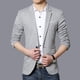 thumbnail image 5 of Traje casual de primavera y otoño para hombre Traje pequeño ajustado para hombre Chaqueta de traje casual para hombre, 5 of 5