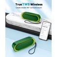 thumbnail image 4 of Altavoces Bluetooth LENRUE Impermeables Portátiles TWS 24h Verde, 4 of 6