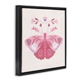 thumbnail image 2 of Stupell Industries Bohemian Boho Pink Folk Butterfly Black Floating Frame Canvas Art, 18 x 18, by Kim Allen, 2 of 8