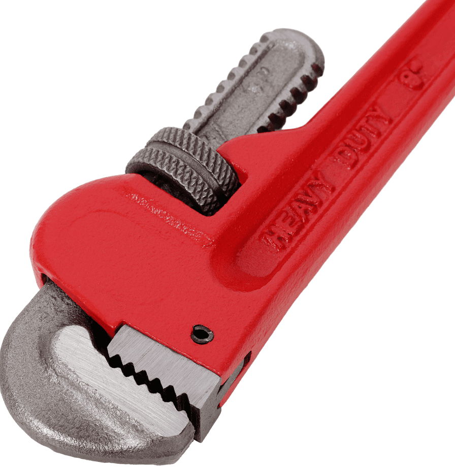 4Pcs Heavy Duty Pipe Wrench Set (8-24 Inch) - Adjustable, Alloy Steel, Grip