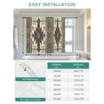 thumbnail image 6 of Brown Southwest Tie Up Curtains for Windows 45 Inch Length Balloon Curtains Kitchen Adjustable Balloon Window Shade Ethnic Boho Tribal Vintage Geometric Tie Up Valance Bathroom Curtain Window 34"x45", 6 of 6