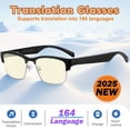 thumbnail image 2 of Unisex AI Smart Translation Glasses - 164-Language Real-Time, Touch Control, High-Quality Audio, Office/Travel/Business, Festival Gift, 2 of 8