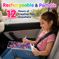 thumbnail image 4 of 16" Rechargeable LED Drawing Board for Kids, 15 Light Effects, Neon Dry Erase Light up Board with Invisible Stand, 12 Markers & Tracing Book, Art Kits Gift for 4 5 6 7 8 9 10 11 12 Year Old Girls, 4 of 7