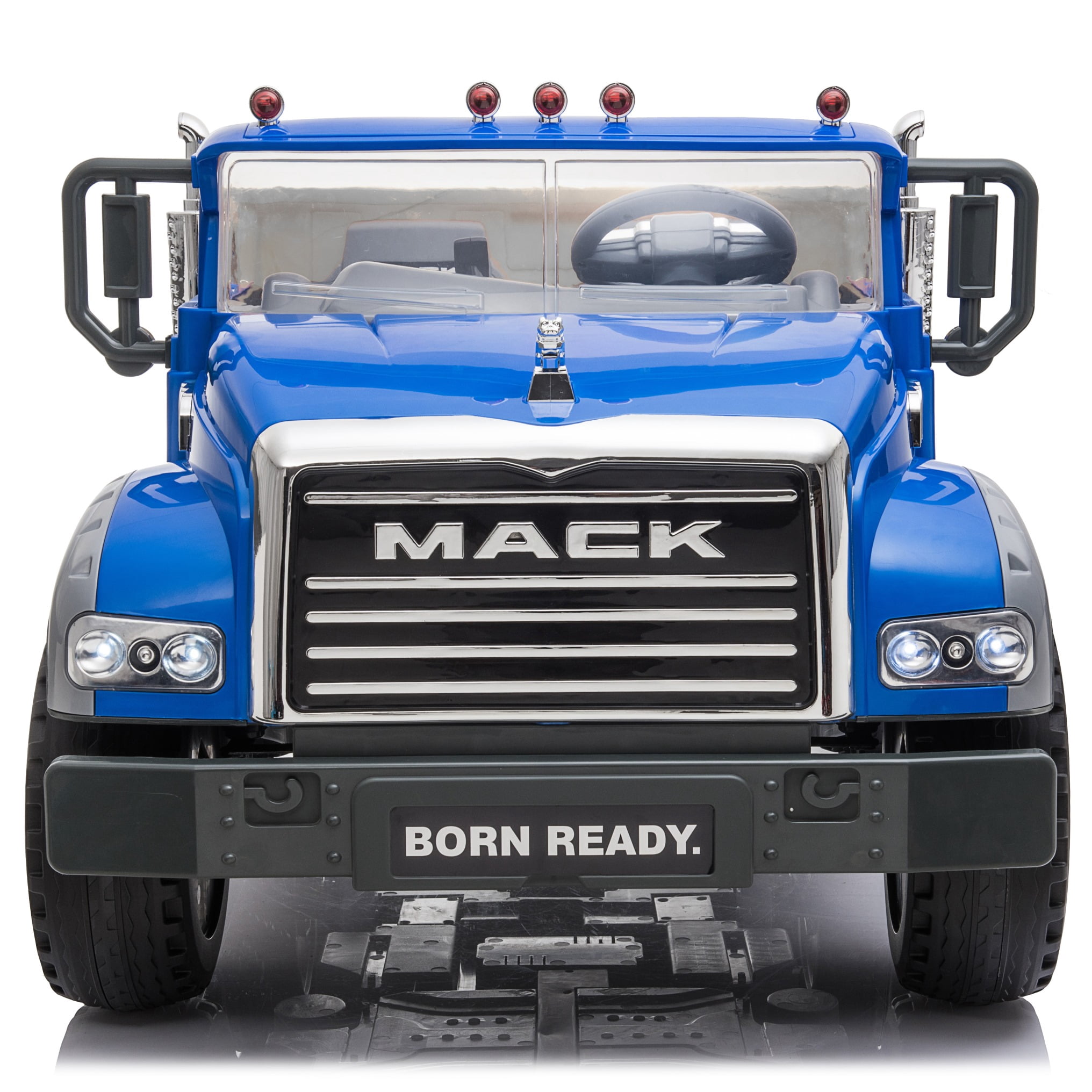 Wonderlanes Granite Mack Two Seater Blue 12 V Dump Truck Powered Ride-On