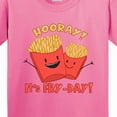 thumbnail image 4 of Inktastic Hooray It's Fry-day with Cute Fries Youth T-Shirt, 4 of 5