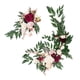 thumbnail image 3 of Guirnalda de flores artificiales estilo granja, arreglo floral de flores de seda para bodas 4 rojo rosa, 3 of 9