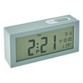 thumbnail image 1 of keepw Réveil Électrique LCD avec Calendrier Horloges de Bureau Numériques Humidimètre Moderne à Piles Gris, 1 of 6