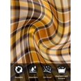 thumbnail image 7 of Yellow Black Plaid Cloth Napkins Set of 6 Reusable Dinner Napkins, Fall Country Farmhouse Buffalo Check Cocktail Napkin Washable Table Napkins for Wedding/Holiday Party/Baby Shower 20"x20", 7 of 7