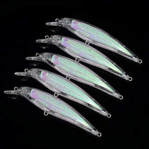 Wholesale 30pcs Unpainted Blanks Crankbaits Minnow Bass Fishing Lures  Swimming Trout Baits Pike Walleye Musky Salmon Perch Topwater Freshwater  Saltwater 4 1/3 Inch 0.4OZ 