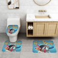 thumbnail image 2 of El Show de Ren y Stimpy Juego de 3 alfombras de baño de coral fleece: tapete de baño + alfombra de inodoro en forma de U + funda de tapa de inodoro en forma de O, 2 of 6