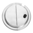 thumbnail image 3 of Tapa de acero inoxidable, accesorio de cocina, tapa redonda abatible con asa para sartén y Diámetro 30 cm, 3 of 9