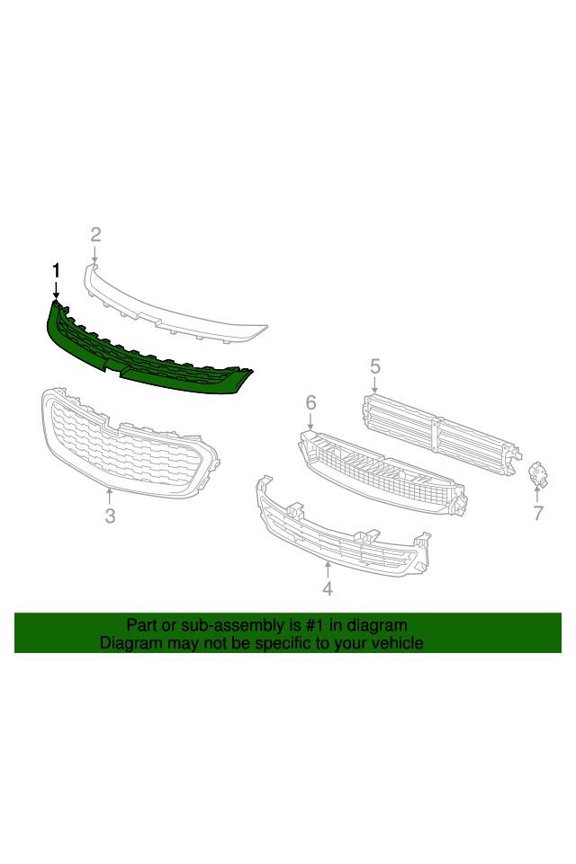 GM 22995184 Grille Asm-Frt Upr