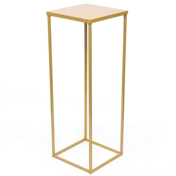 Gold Metal Wedding Flower Stand Pedestal Table Centrepiece Decor 2.3ft Detachable