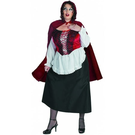 Little Red Riding Hood Plus Size Adult Costume -