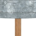 thumbnail image 3 of Kate and Laurel Gavri Casual Farmhouse Galvanized Metal Planter with Rustic Wood Stand, 3 of 5