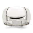 thumbnail image 4 of 925 Sterling Silver 10mm Half Round.5 Band Ring Size 4.5, 4 of 6