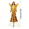 thumbnail image 5 of Clearance! Angel Blessing Magic Fountain - Flowing Snowflake LED Christmas Garden Light, Solar Christmas Yard Stake with Cascading LED Strands, Outdoor Grave Memorial Cemetery Yard Decor, 5 of 7