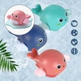 thumbnail image 3 of juguete de agua Baoblaze ballena a cuerda piscina flotante juguete para bañera Rosa claro, 3 of 8