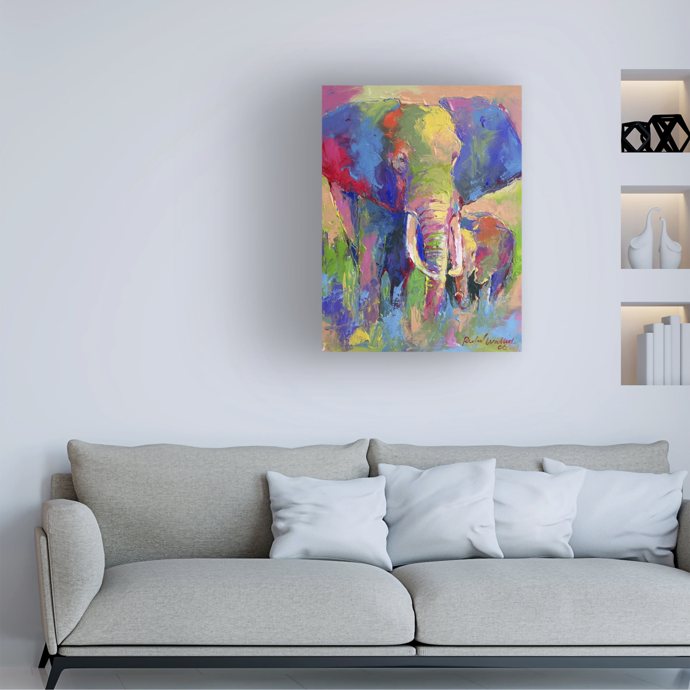Richard Wallich 'Elephant 1' Canvas Art