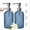 01#Blue, variant on Bxaolu 15 Oz Rhombus Pattern Glass Soap Dispenser, Kitchen and Bathroom Refillable Soap Dispenser with Rust Resistant Pump for Hand Soap, Lotion Glass Liquid Dispenser (Green, 1Pack)