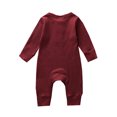 thumbnail image 3 of HUANBAI Toddler Infant Winter Long Sleeve Boys Girls Ribbed Solid Color Jumpsuit Outwear For Babys Clothes Newborn Girl Clothes, 3 of 3