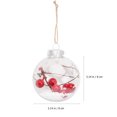 thumbnail image 2 of 1 Set 5 Pcs Christmas Tree Decorations Plastic Transparent Christmas Balls, 2 of 6