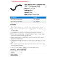 thumbnail image 2 of Upper Radiator Hose - Compatible with 1988 - 1995 Chevy K3500 1989 1990 1991 1992 1993 1994, 2 of 2
