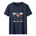 thumbnail image 4 of Tnhcen Patriotic T-Shirts for Men Red White and Blue 4th of July Shirt USA Flag Wine Glass Graphic Tee Tops S-3XL, 4 of 5