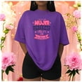 thumbnail image 3 of Playera Blusa Con Frase Existe Una Mujer Perfecta, Ella Es Mi Mama Dia De Las Madres 10 De Mayo Color Morado Talla Mediana Marca Emil SaEs, 3 of 4